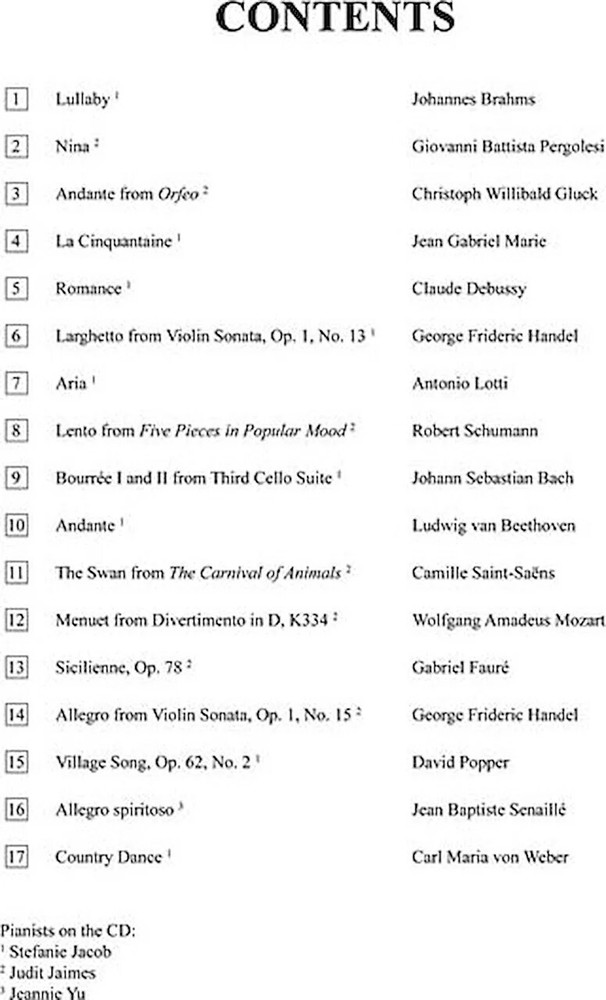 Solos for the Cello Player