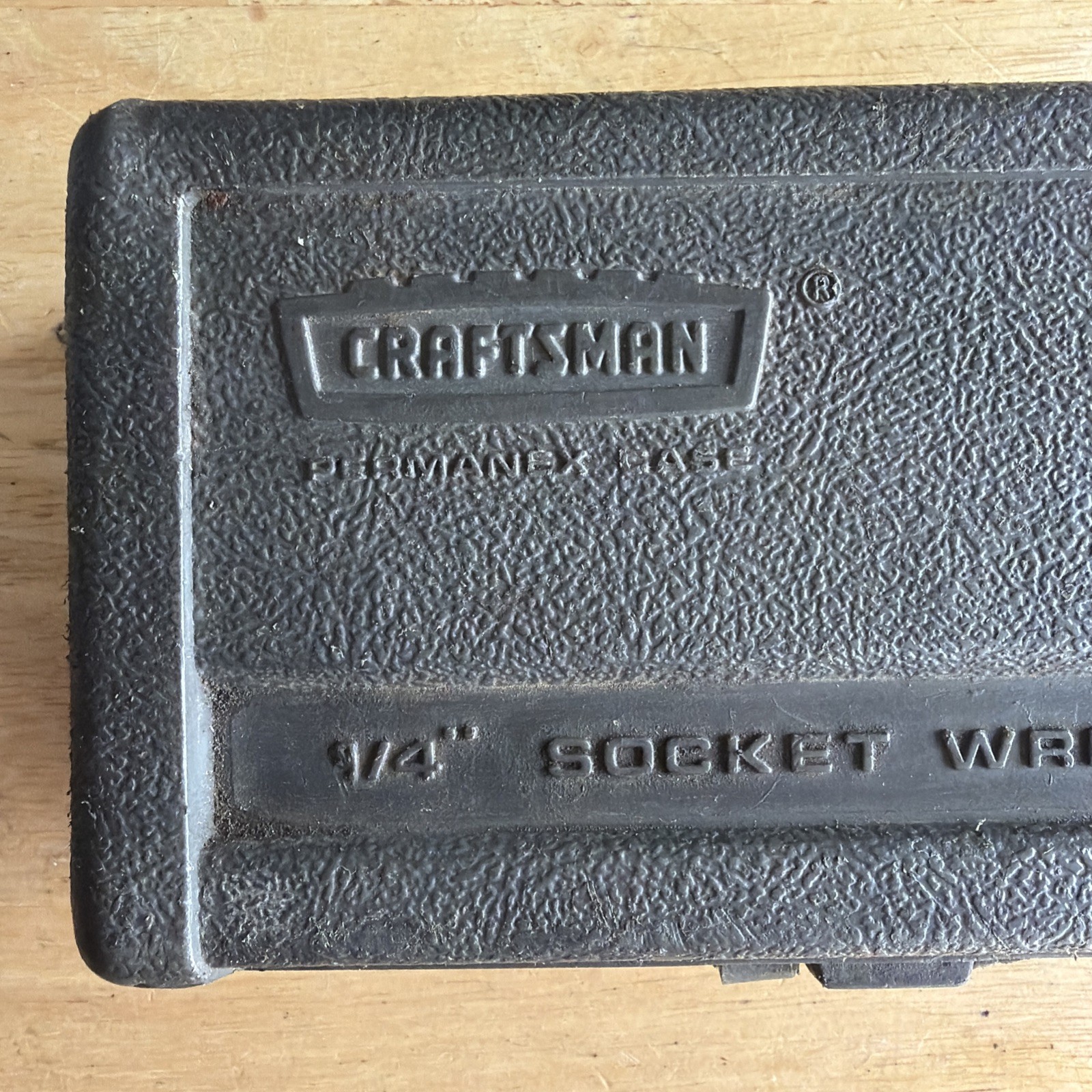 Craftsman Crown Logo Permanex CASE ONLY 1/4" Drive Socket Wrench Set USA READ!