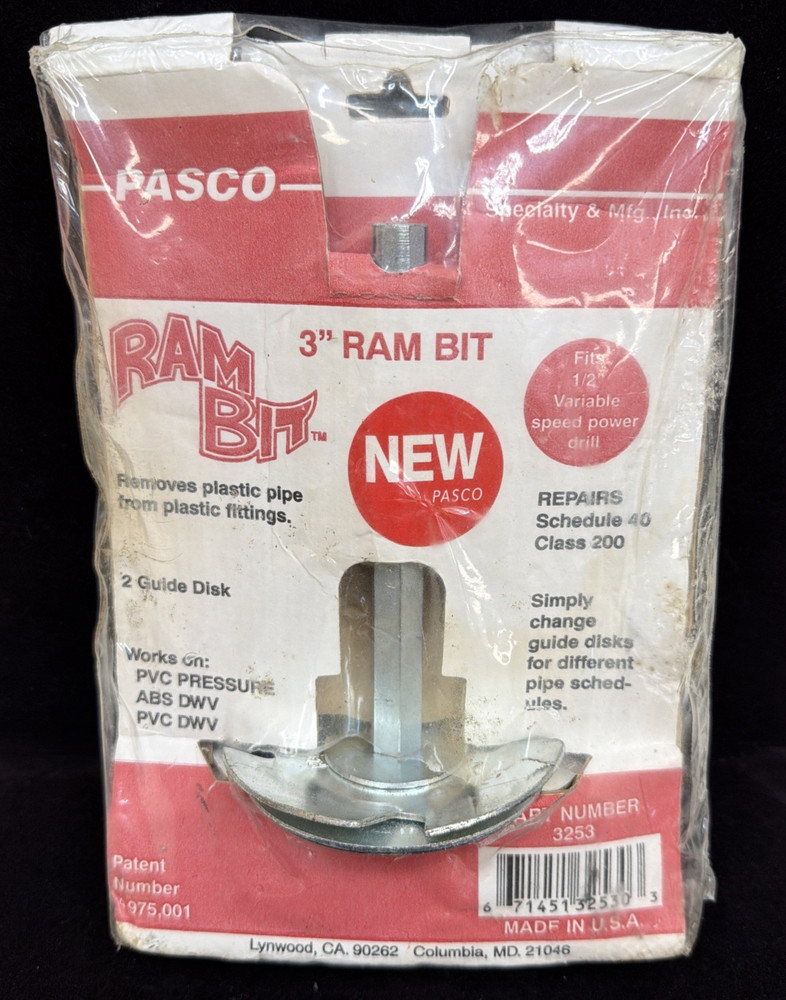 Pasco 3" Ram Bit Part #3253
