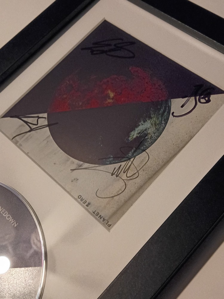 Shinedown Planet Zero Signed CD Studio Framed