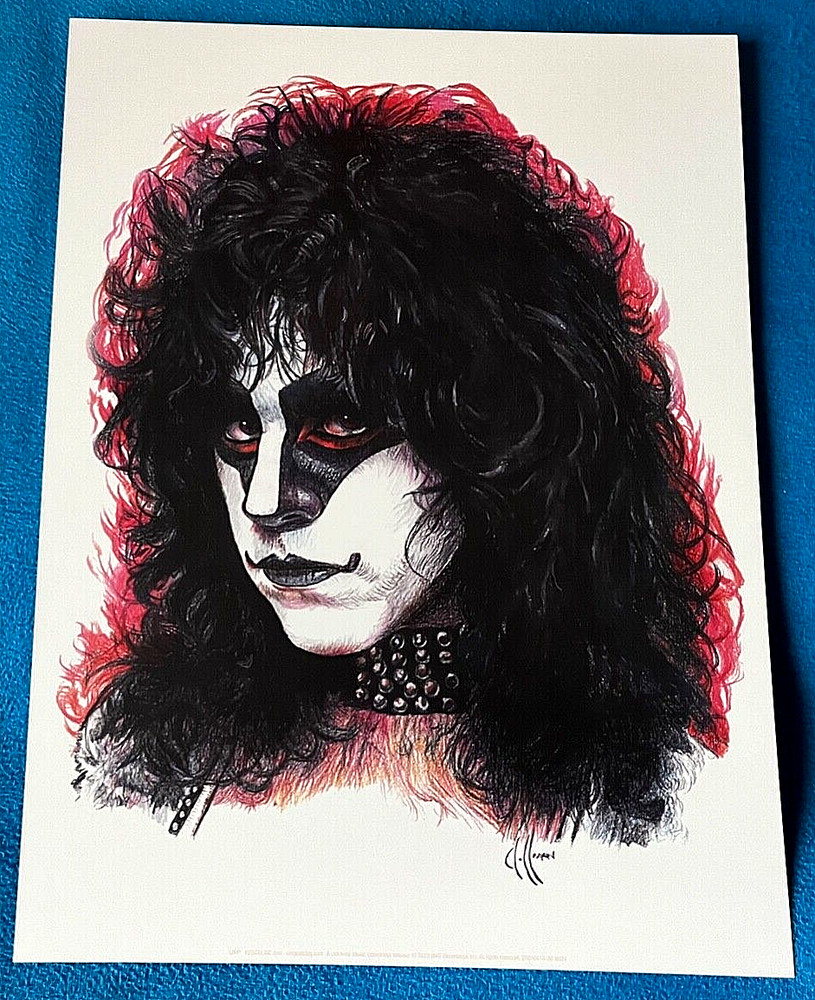 KISS Creatures Of The Night 2022 40th Anniv 9"X12" Illustrations Chris Hoffman