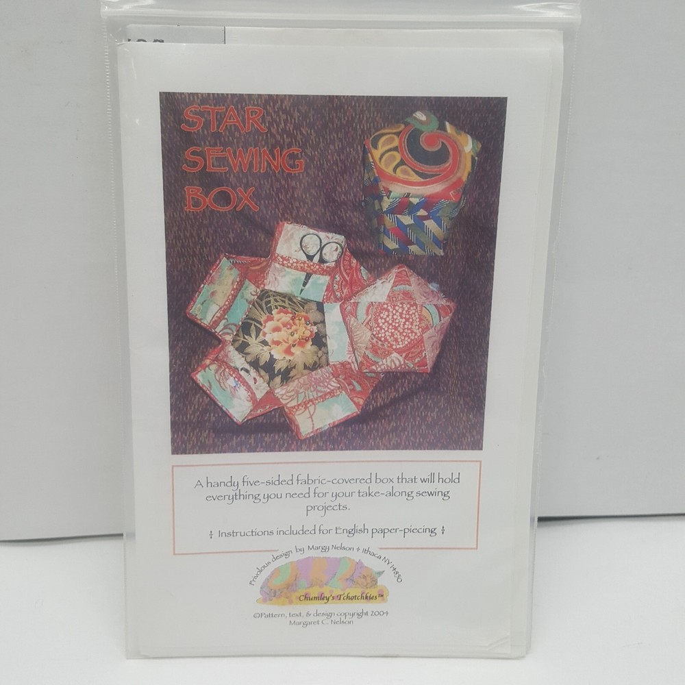 Star Sewing Box Pattern Instructions Included