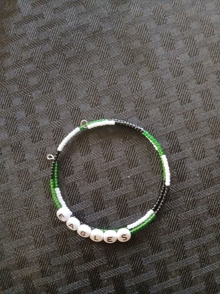 PHILADELPHIA EAGLES EARRINGS AND BRACELET SET