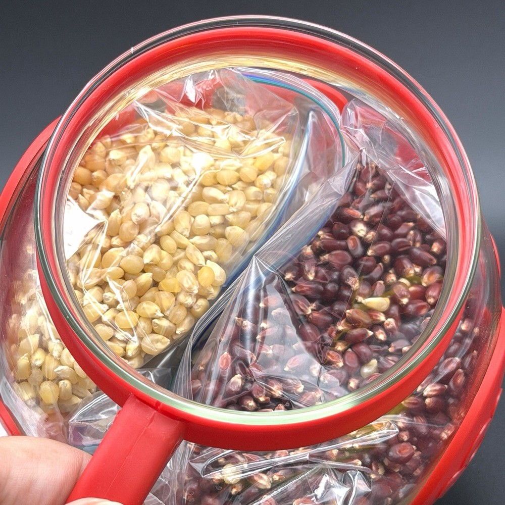 Ecolution Microwave Silicone Popcorn Popper Maker Collapsible Bowl With Kernels