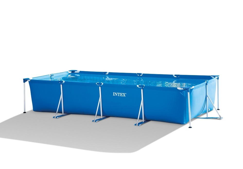 OPEN BOX Intex 28279EH 14ft x 33in Puncture Resistant Rectangular Frame Above Gr