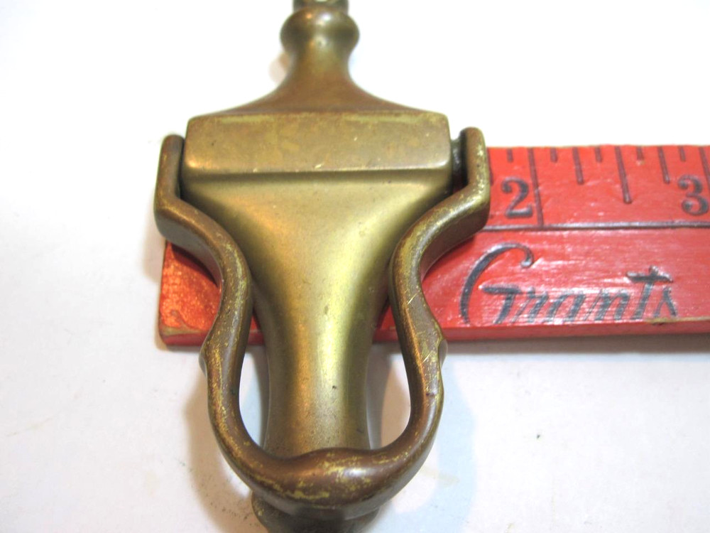 Vintage Solid Brass Door Knocker 3.75" x 1.75"