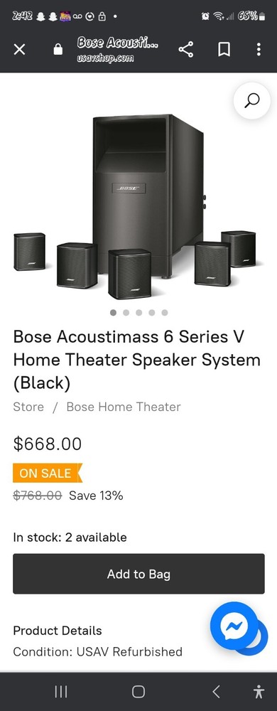 Denon & Bose home theater system