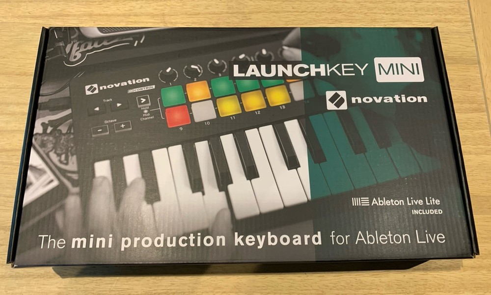 Novation Launchkey Mini MK2 25-Key USB MIDI Keyboard Controller, Pad Triggers