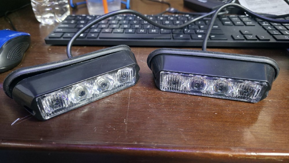 (x2) Xprite 52025-G2-W White LED Strobe Lights