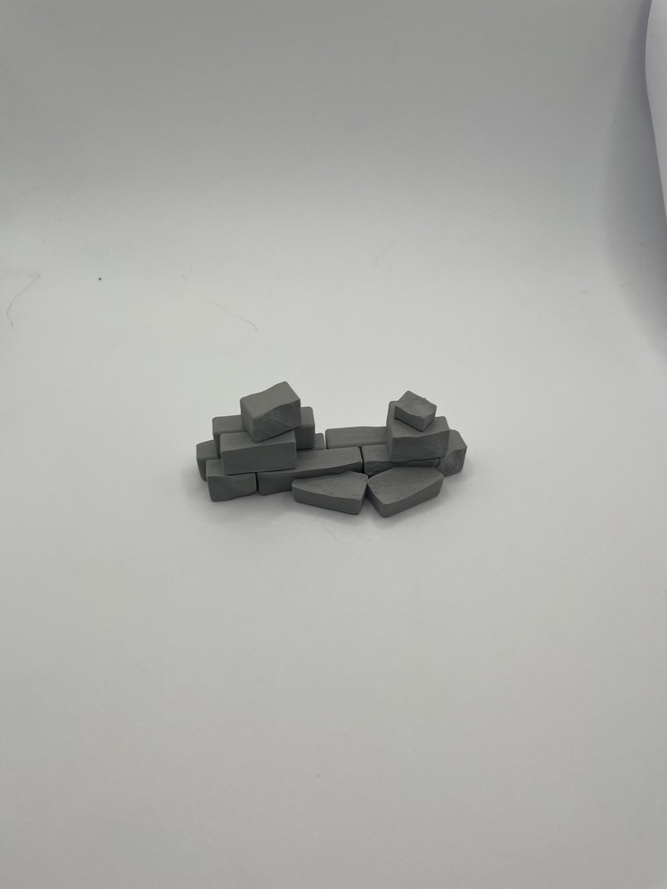 Wall Ruins Terrain 3pc dnd/pathfinder/war hammer/wargaming/rpg