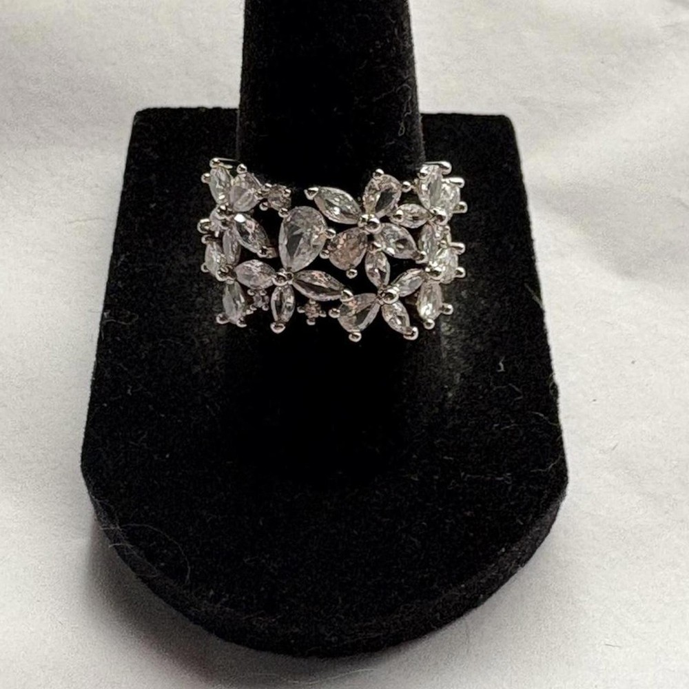 rhinestone statement ring size 8
