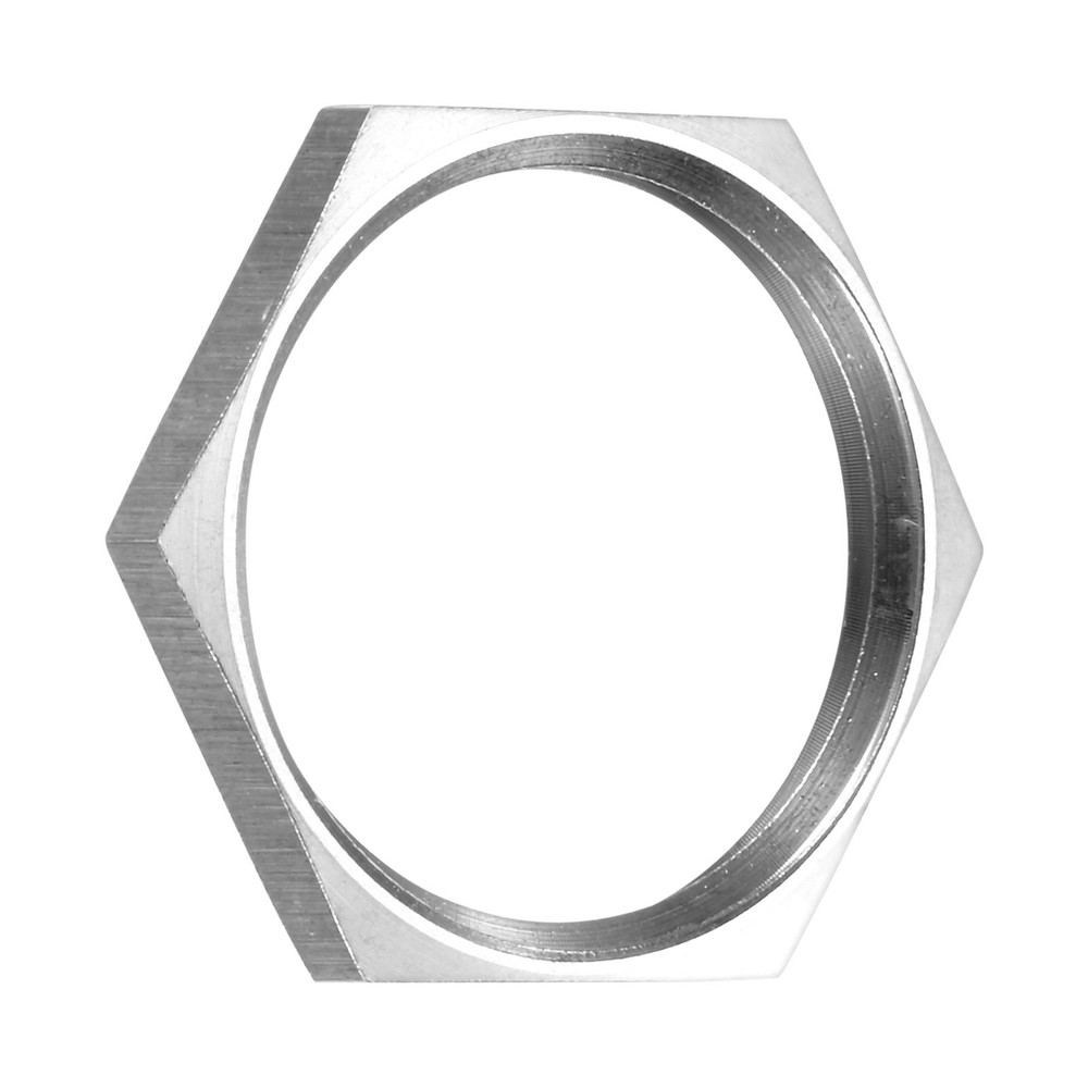 1-Pack Cast Pipe Fitting Hex Locknut, NPT1 Female Thread Hex Locking Nut