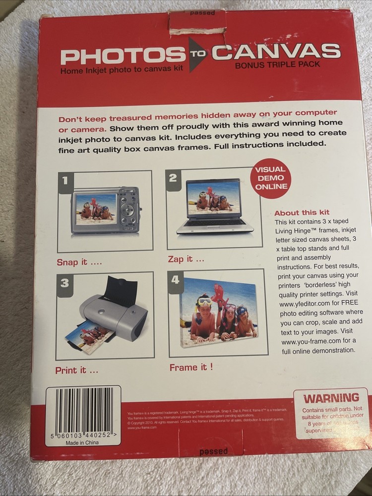 Photos To Canvas Printable Kit