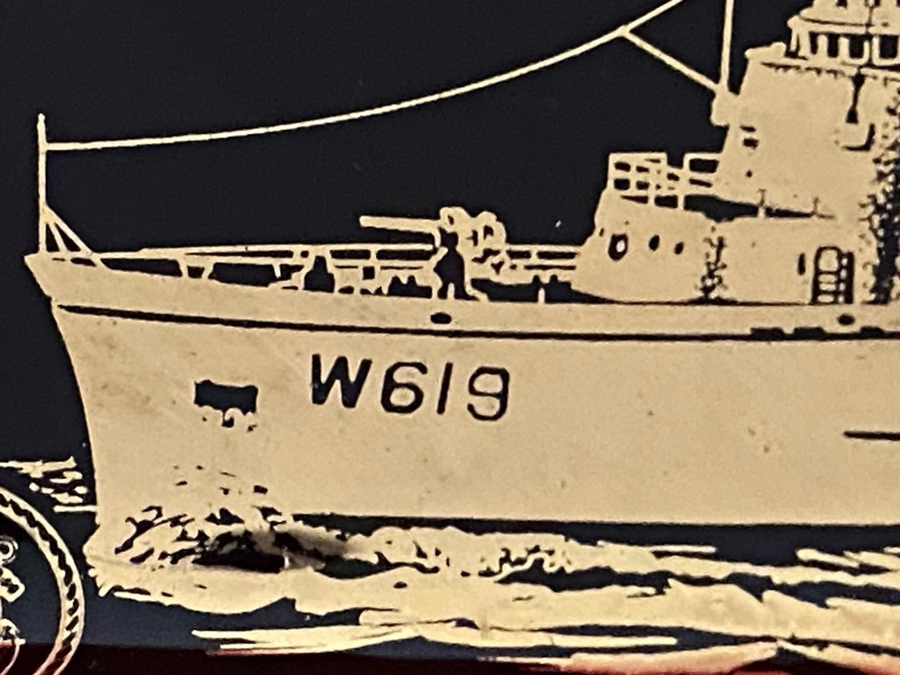 US Coast Guard Cutter Confidence Glass Ash Tray