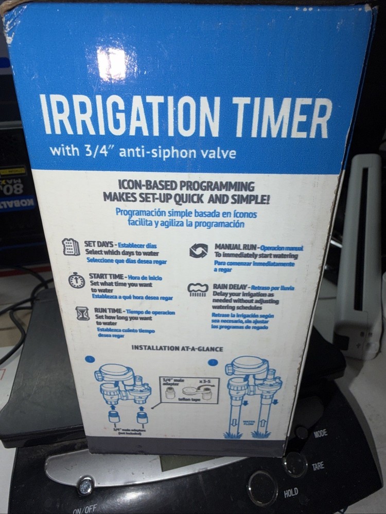 DIG RBC8000 Battery Powered Digital Controller with 3/4" Anti-Siphon Valve
