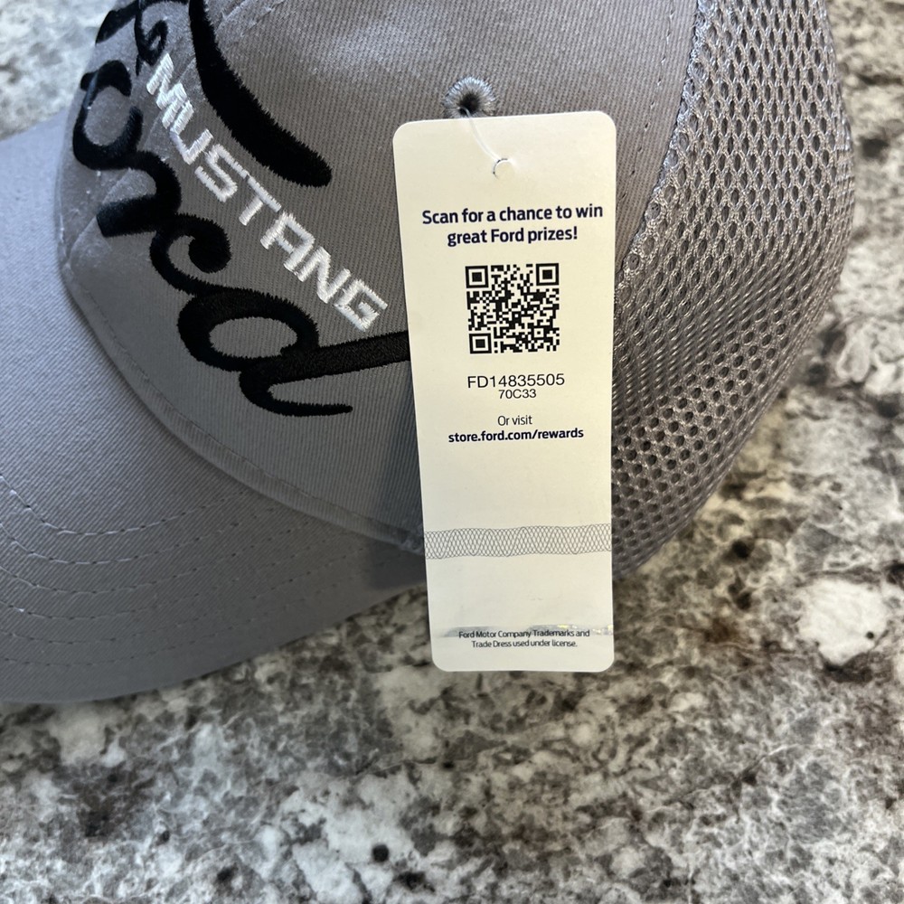 Ford Mustang Mesh Hat in Grey
