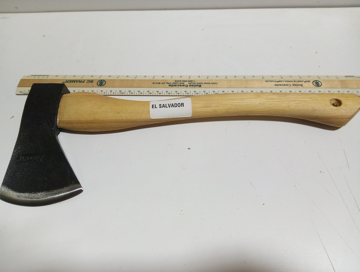 Marbles Knives 15" Camp Axe With 6'" Head and Hickory Wood Handle.