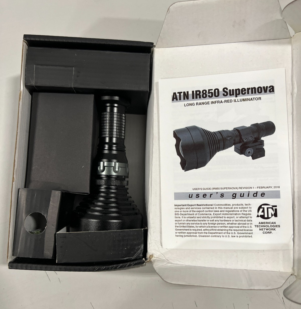 ATN IR850 Supernova Long-Range Infrared Illuminator - Black