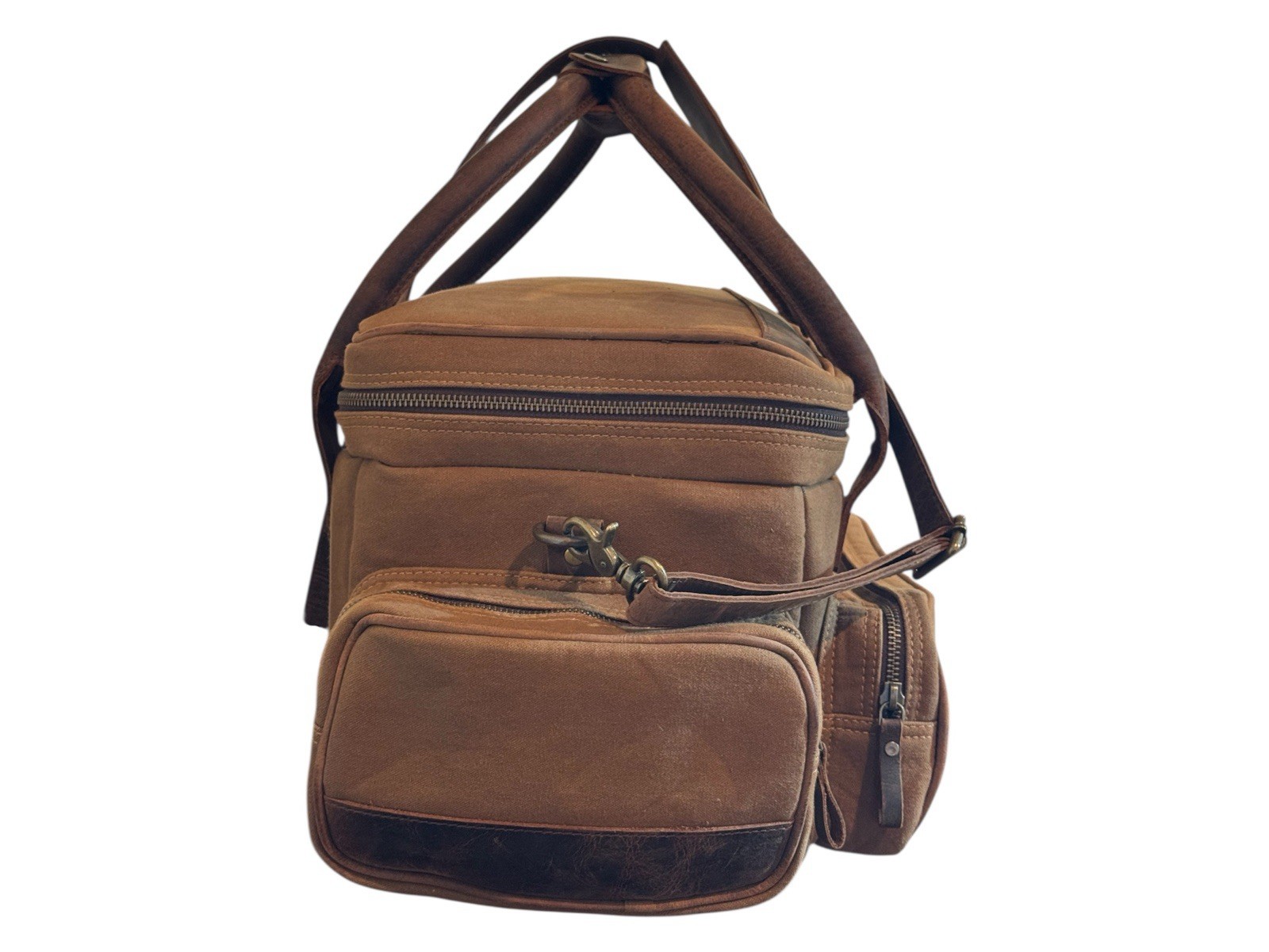 Brown Canvas Leather Range / Field Bag