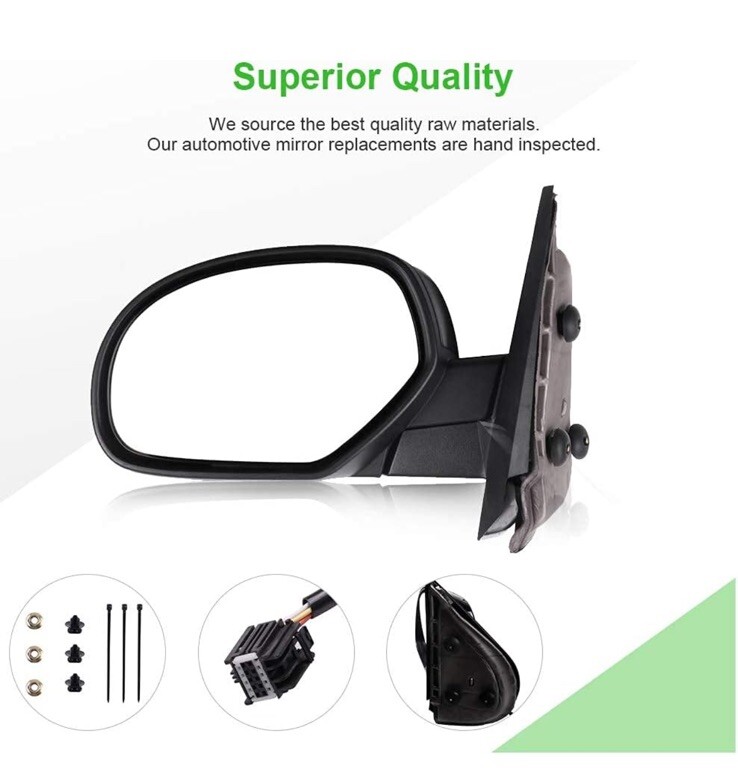 SCITOO Towing Side View Mirror Driver Side, Power Controlled Heated Options