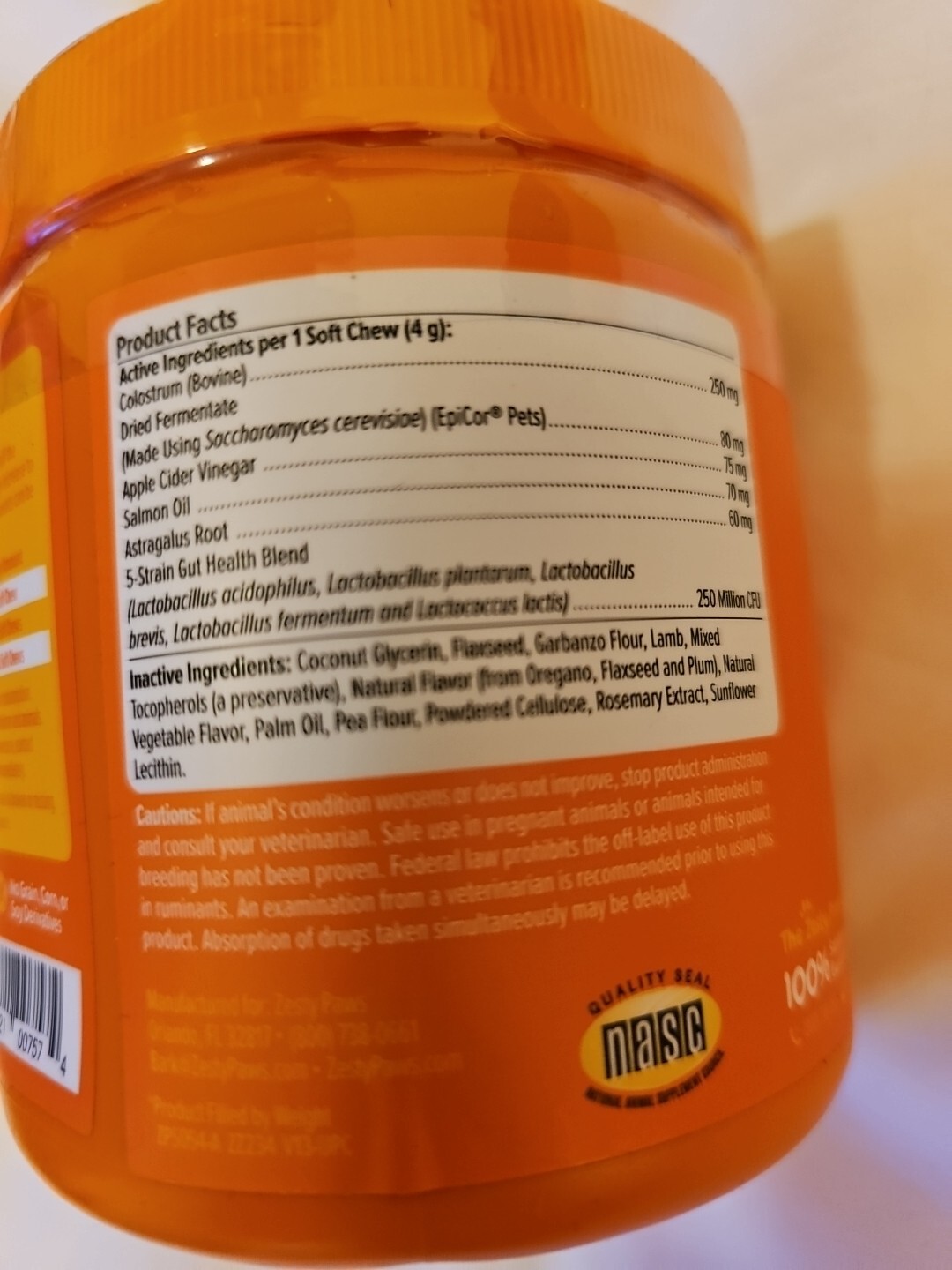 ZESTY PAWS Allergy Immune Supplement for Dogs - With Omega 3 Salmon Fish Oil &