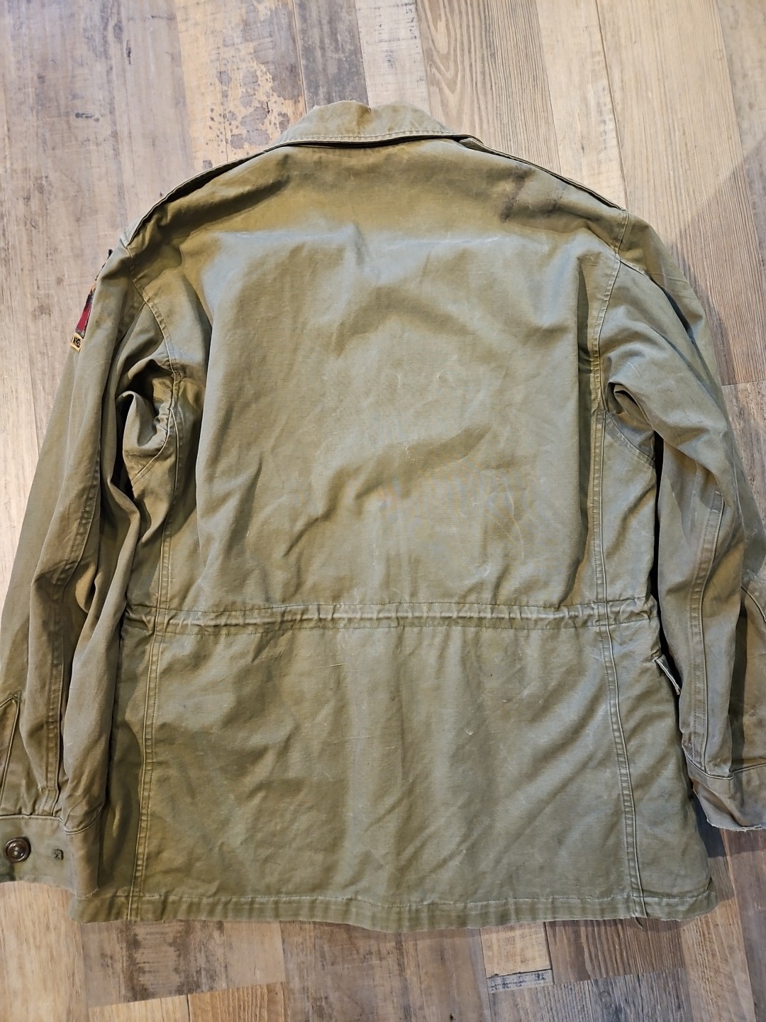 Vtg 40s Named M-43 Field Jacket WW2 US Army Military Hell on Wheels WWII 34s