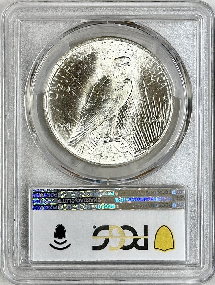 1923 PEACE SILVER DOLLAR PCGS MS66