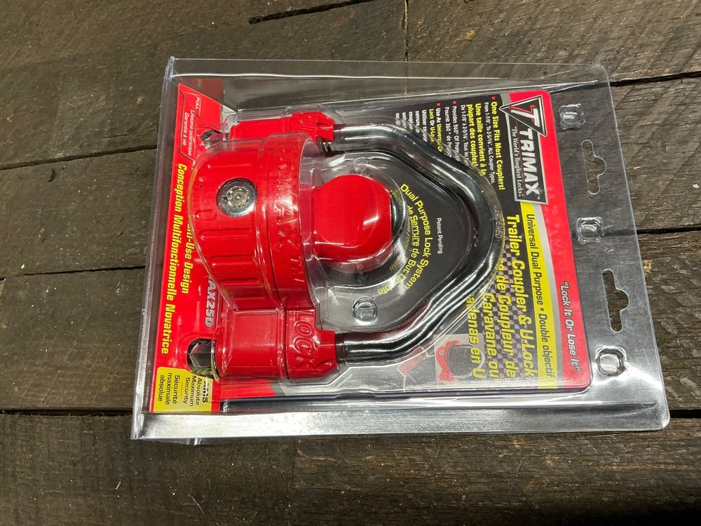 Trimax Locks UMAX25D TRAILER COUPLER & ULOCK trailer lock