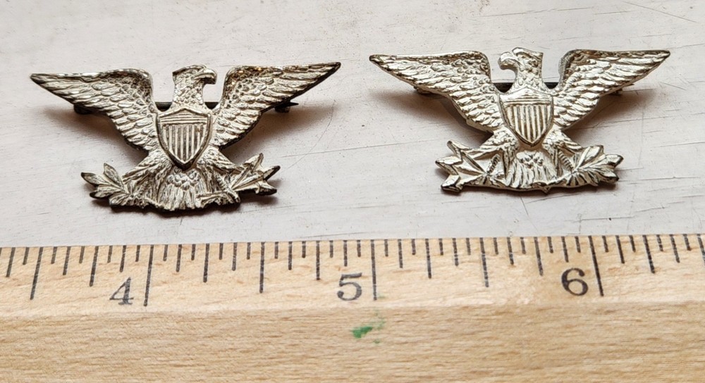PRE WWII US NAVY CAPTAIN “WAR 🦅 EAGLES” INSIGNIA MARINE CORPS COLONEL 1930’S