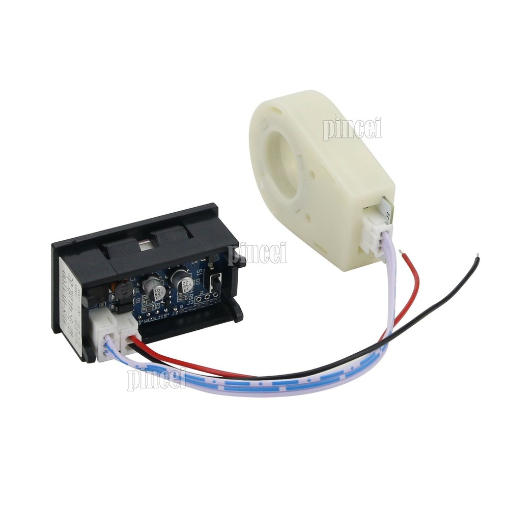 DC 100A Hall Current Voltmeter Isolated 0.56 inch Digital Voltage Current Meter