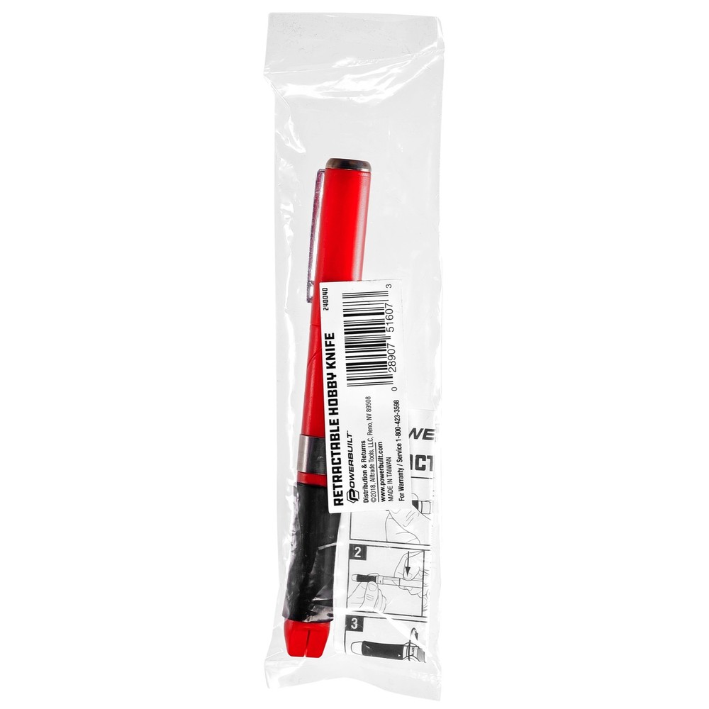 Powerbuilt PB RETRACTABLE HOBBY KNIFE - 240040