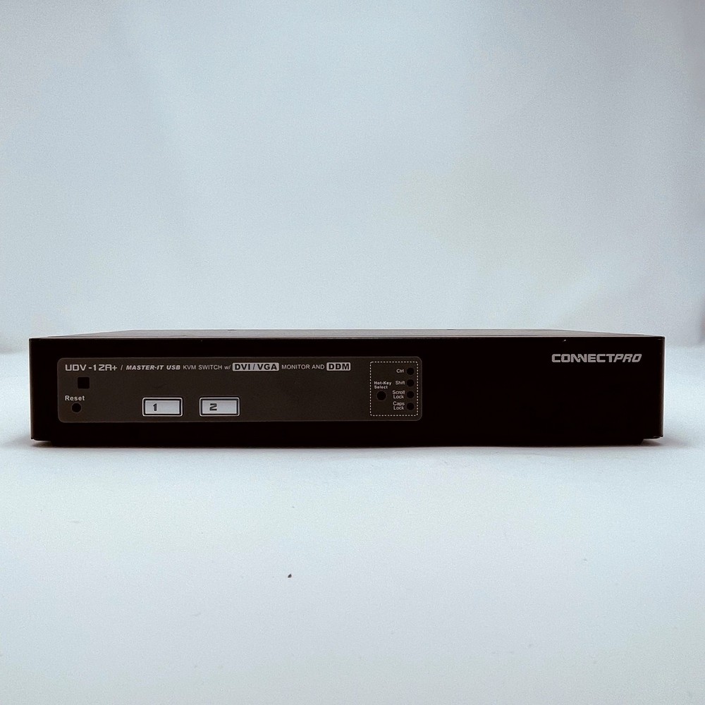 UDV-12A+ DVI-D/VGA KVM switch for Two Monitors and Two Computers