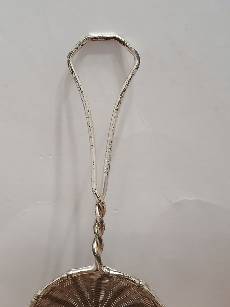 Antique Silver Plated Woven Tea Steeper Made In Germany