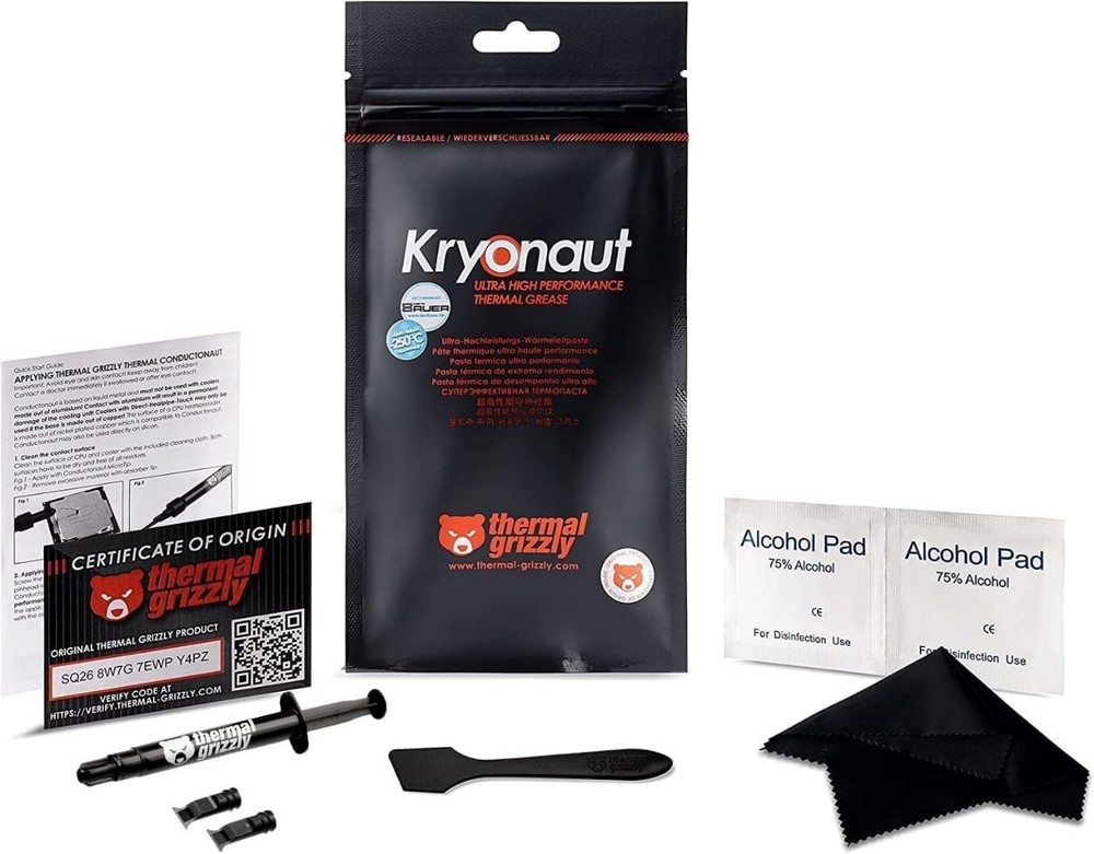 Thermal Grizzly Kryonaut theHigh Performance Thermal Paste Cooling All Processor