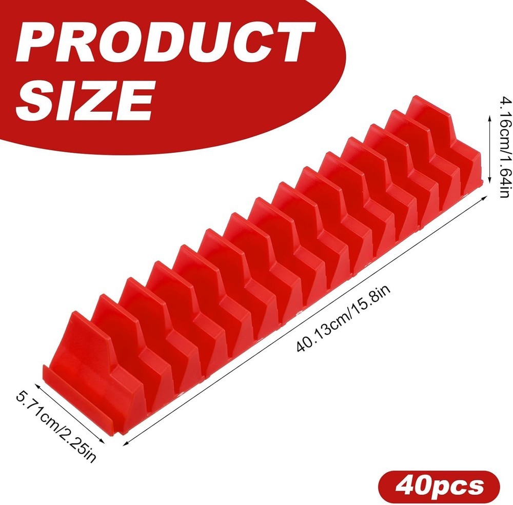 80 Slots Magnetic Modular Wrench Organizer Compact Tool Storage Slots Hold Tools