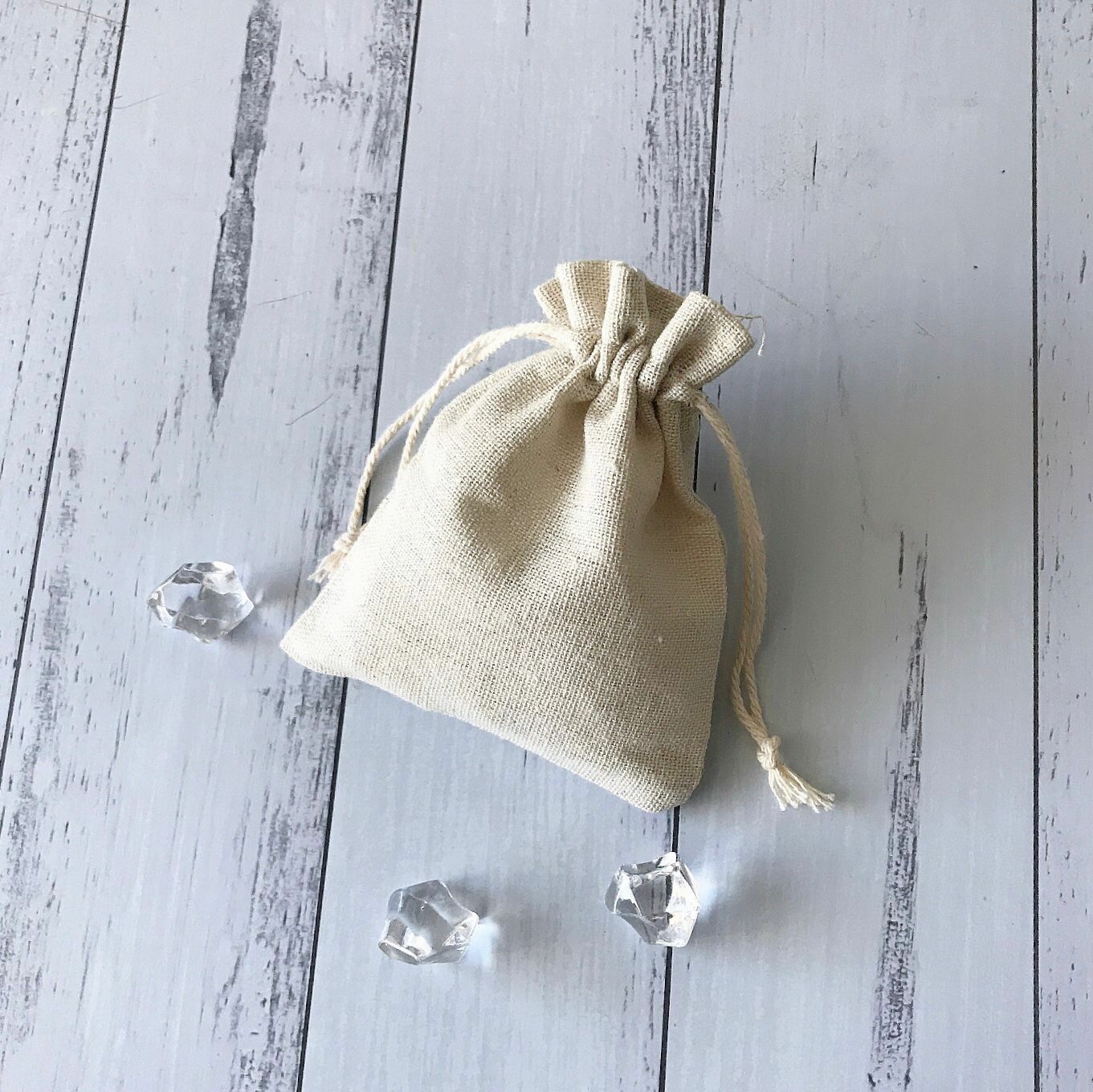 500 Cotton Linen Pouch Bag Handmade Jewelry Product Packing Packaging Bag 8x10cm