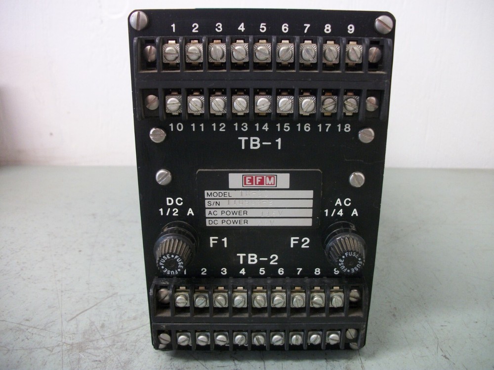 EFM DIGITAL LCD TOTALIZER AND RATE INDICATOR UNIT TR-30 115VAC 24VDC