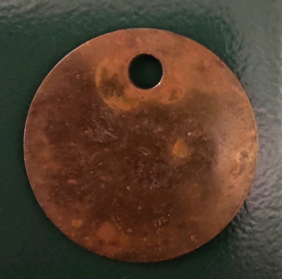 Harwoth Colliery Pit Check Tally marked Harworth Colliery 653