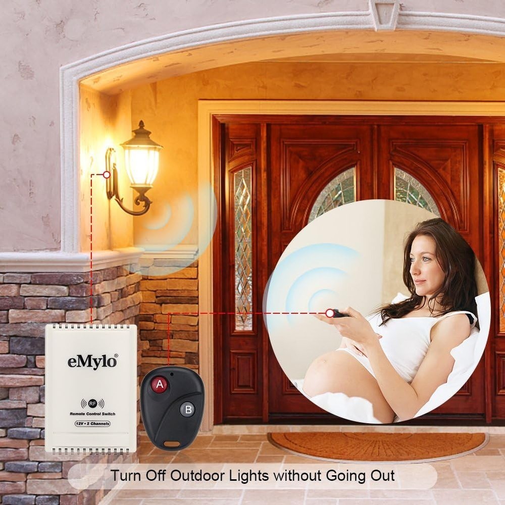 High-Sensitivity 2CH Wireless Relay Remote Control - Flexible Configuration