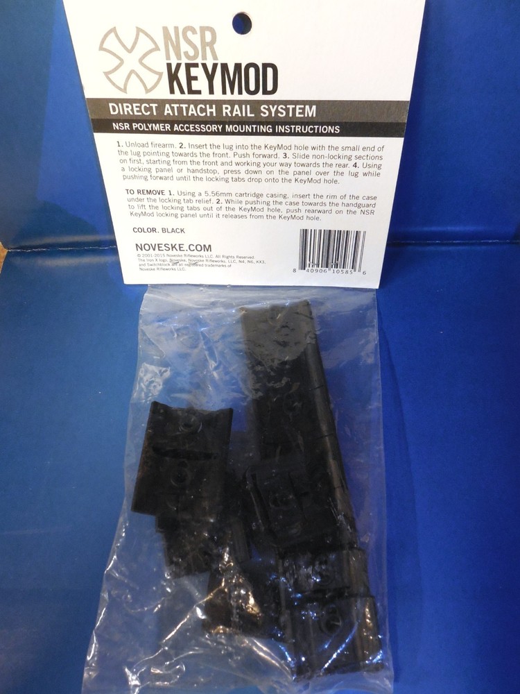 NOVESKE NSR Polymer Accessory Pack Keymod Panel Set- BLACK