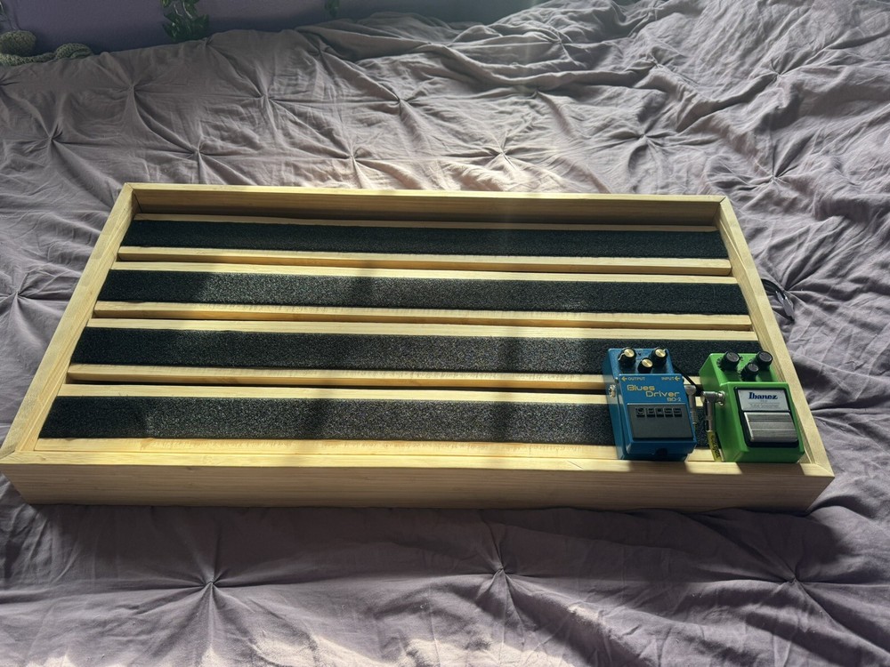 Pedal Board Handmade Bamboo