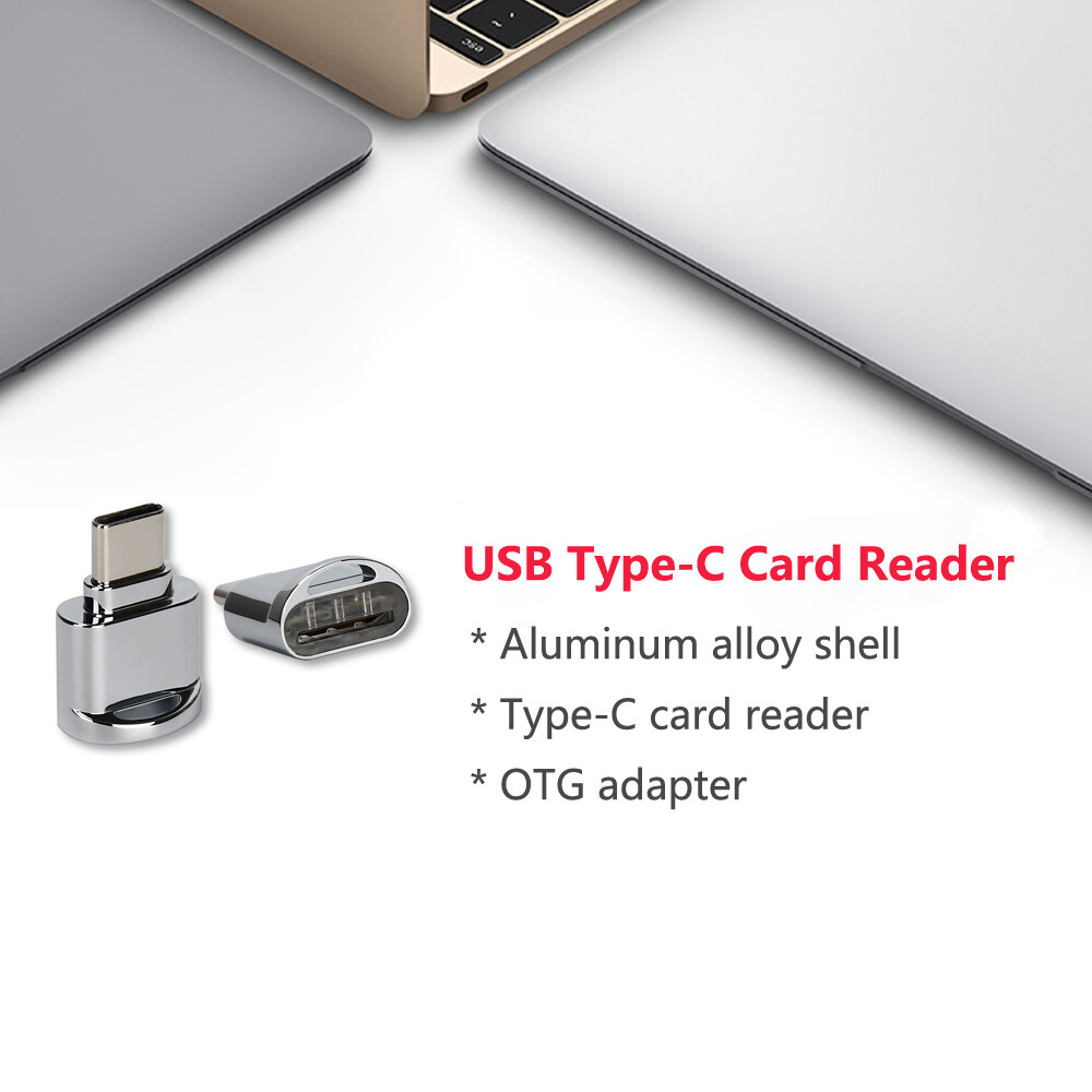 USB Type C Alloy TF Flash Memory OTG W7A1