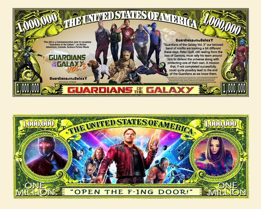 Guardians of the Galaxy Novelty Bill With a Soft Polly Sleeve