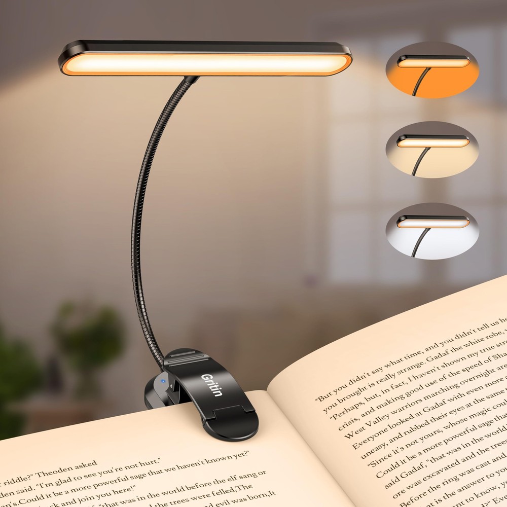 Rechargeable Book Light for Reading in Bed with 19 LED  Memory Function