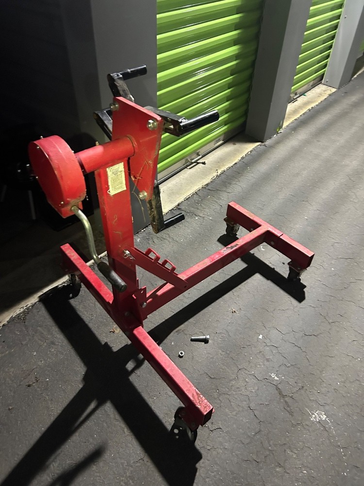 2000 LBS Engine Stand Vehicle Engine Block Stand w/360 Degree Rotating Head