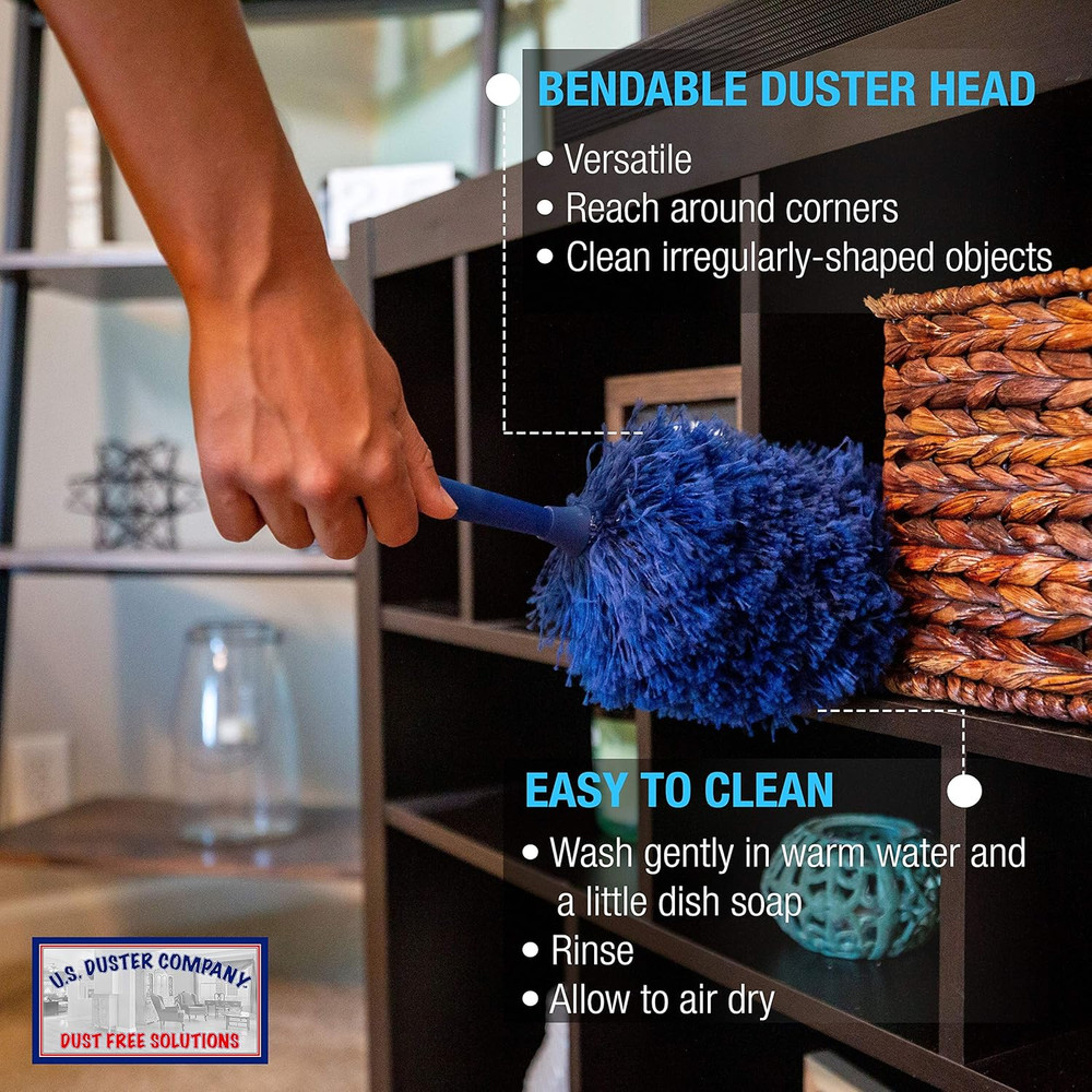 Extendable Microfiber Duster Extension Rod Ceiling Fan Duster 20 Foot Reach