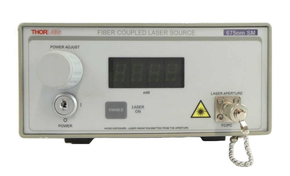 Thorlabs S1FC675 Fiber Coupled Laser Source Module Working Surplus
