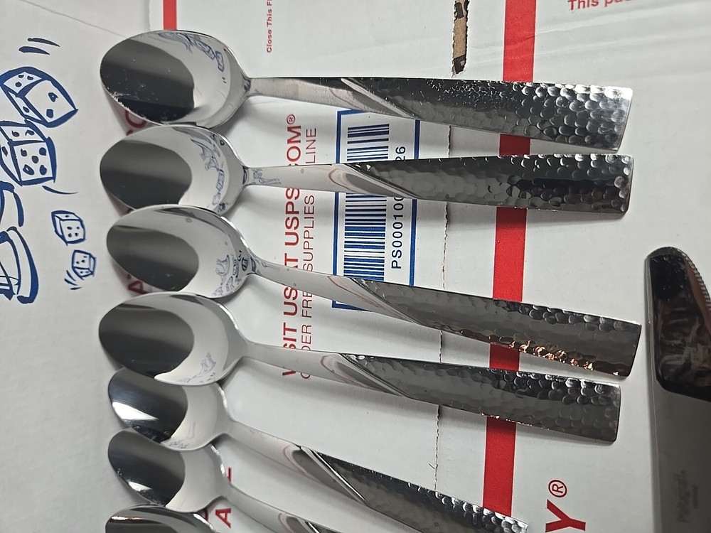 FLATWARE 19 pieces PFALTZGRAFF stainless LORING Hammered Flatware