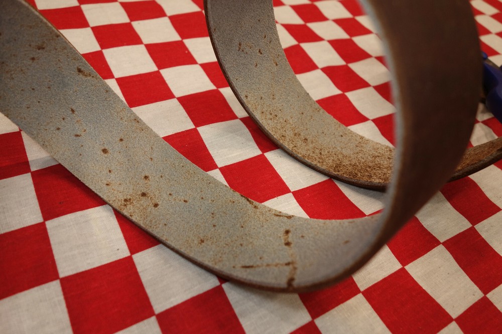 HORWEEN CHROMEPACK DARK BROWN LEATHER STRAPS, SELECT YOUR SIZE. LIGHTER BACKSIDE