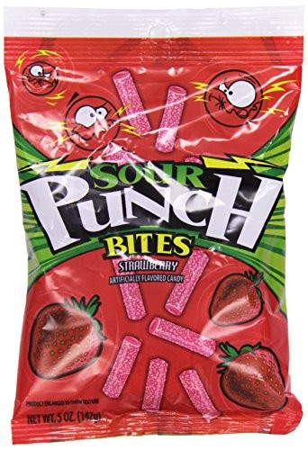 Sour Punch Strawberry Bites 5oz Bag